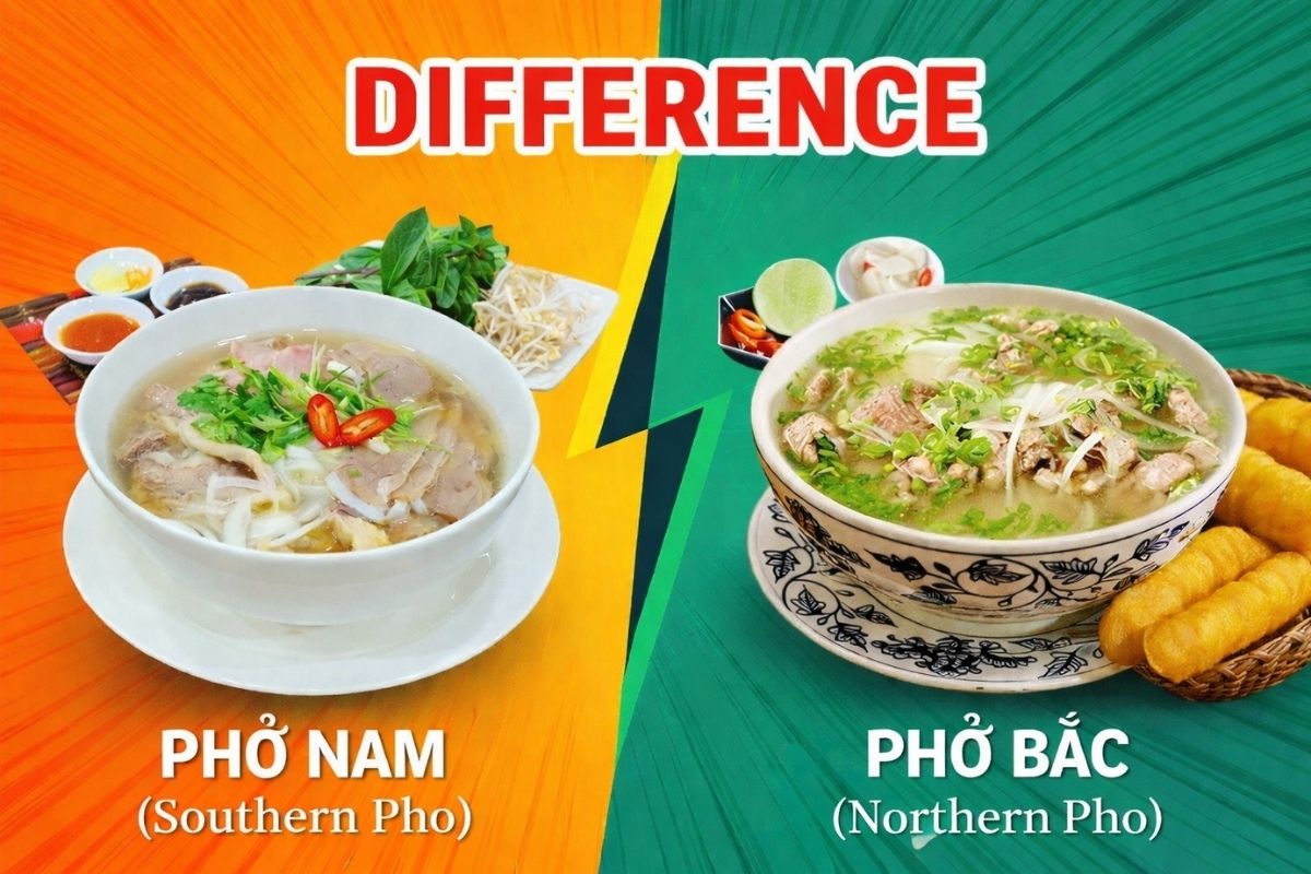 The North vs. South phở