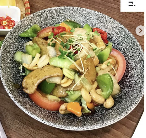 Vegan cashew chicken